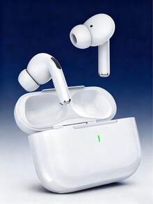 无线耳塞，真无线蓝牙耳机 - 兼容苹果和安卓系统，内置麦克风，防汗，白色 - 白色 - 查看 2