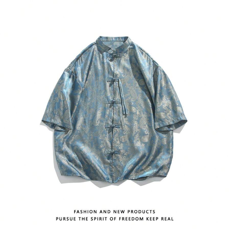 Men Shirts - Blue - View 1
