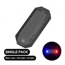 Luz LED de advertencia para motocicleta, lámpara de alarma de  antirrobo para bicicleta y coche, luz intermitente de colisión trasera, 1/2 Uds. ZS1F - 2 piezas azules - Ver 7