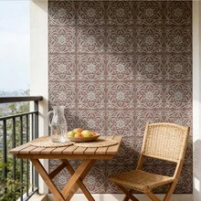 MORCART 20pcs Self-Adhesive Wall Tiles - 8 Inch X 8 Inch, Shallow Embossed Design, 3D Visual Effect - Glossy Blue With Silver Tin Texture, Suitable For Kitchen, Fireplace, Cabinet, Bar Backsplash - Multicolor - View 12