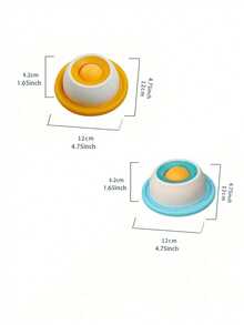 1pc Anti-Spill Slow Feeder Pet Bowl, Interactive Cat/Dog Toy, Chew-Resistant, Boredom Relief, Training & Intelligence Toy - 50ml - View 5