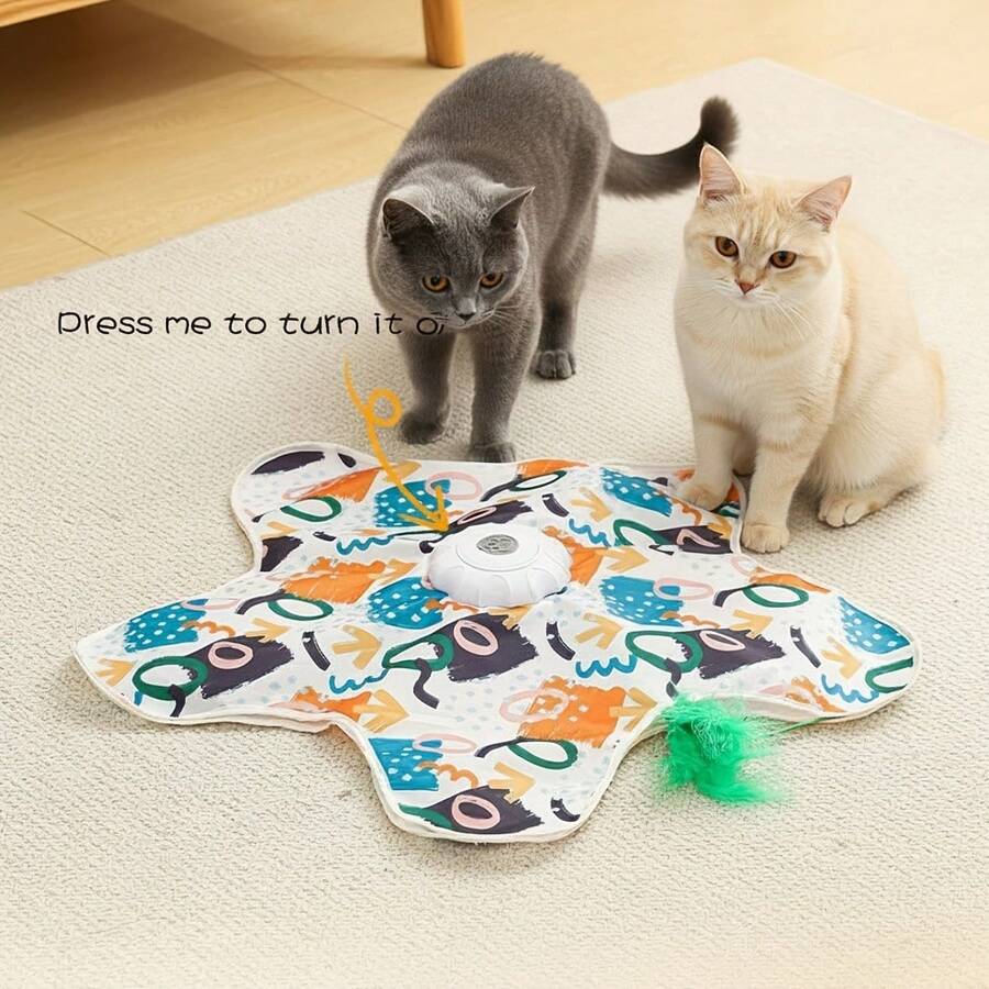 1pc Electric Butterfly Cat Toy, Auto Start/Stop Function, Smart Butterfly Motion To Attract Cats, Suitable For Holiday Gifts, Indoor Entertainment & Interaction, Consume Cat Energy (Random Color)