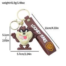 Warner Bros 经典兔八哥卡通钥匙扣，可爱又有趣的钥匙链挂件，汽车钥匙扣，送给好朋友的礼物 - 彩色 - 查看 7