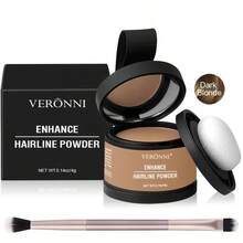VERONNI 2pcs Hairline Powder - Natural-Looking Hairline & Eyebrow Contouring Powder For Men & Women, Plant-Based Squalane, Easy Application, No Residue, Perfect For Everyday & Special Occasions, Hairline Enhancement, Sleek Packaging, Smooth Texture - Nhiều màu - Xem 15