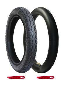 2 Pack Electrc Bike Tire 14x2.125 (57-254) With 2 Bent Valve Tubes 3 Tire Levers Anti-Slip Folding E-Bike Tire, Kids Bike Tire,41086905 - 紫丁香色 - 查看 1