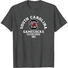 South Carolina Gks Wondrous Officially Licensed T-Shirt All Seasons,220g Pure Cotton Single-Sided Printed Crew Neck Short-Sleeved T-Shirt,Unisex Top,Base Layer - Màu 3 - Xem 1