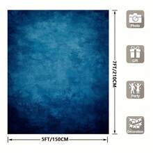2D Flat, 1pc Abstract Blue School Graduation Photo Background Solid Color Background Newborn Adult Children Travel Family Party Yearbook Decoration Background - Nhiều màu - Xem 5