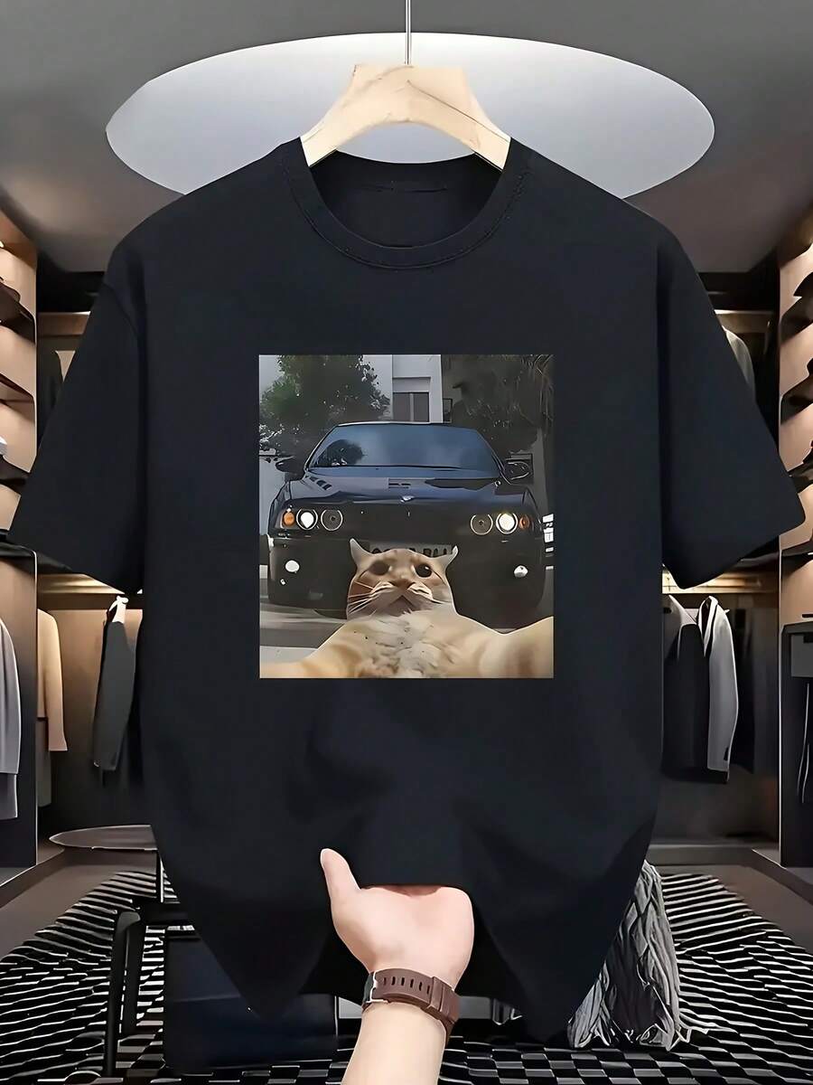 Men Outdoor Tees & Tanks - Black - View 1