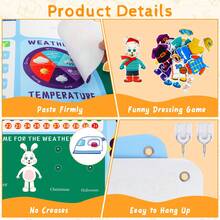 Busy Board Hang Up Educational Toy For Kids Numeracy & Literacy Development Learning Toy - Multicolor - View 5