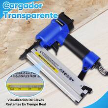 Clavadora Y Engrapadora Neumática Profesional Calibre 18 2EN 1 - Azul - Ver 3