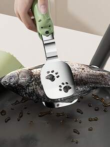 2-In-1 Stainless Steel Spatula And Tongs, Pancake Maker Tool, Double-Layer Steak And Fish Grilling Flipper - Multicolor - View 10