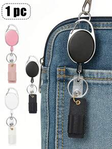 带伸缩扣的笔夹钥匙扣，护士笔套，防丢笔夹，口红夹，实用礼品夹，化妆刷夹，汽车钥匙收纳夹，医护人员证件夹，医护人员必备，办公桌收纳，护士节礼物 - 彩色 - 查看 2