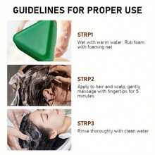 Usman Grass 洗发皂，富含人参、茶树和草本提取物，温和清洁头发，保湿控油，轻盈不油腻，适合所有发质，圣诞节、生日、情人节礼物。 - 側柏葉 - 查看 9