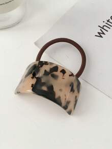 1pc Women's Oval Acetate Hair Scrunchie, Elegant Fashion Hair Accessories For Ponytail, Bun, Everyday Wear, Autumn/Winter Hair Ties Ponytail Holders Hair Elastics Hair Rubber Bands Scrunchies Hair Rope Elastic Hair Tie, Hair Bobbles Head Accessories Elastic Band - Multicolor - View 10