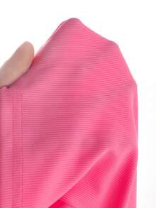 3pcs Baby Girl Princess Style Set: Ruffled Trim Button Decor Cap Sleeve Pink T-Shirt, Butterfly Print Double-Layer Cake Skirt With Bow Decor, And Bow Headband - Pink - View 9