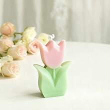 1 Nến thơm hình hoa tulip trang trí, Nến thơm họa tiết hoa lá đẹp mắt, Quà tặng thích hợp cho phòng ngủ, sinh nhật, đám cưới, tiệc mùa xuân Phục sinh (Quà tặng ngày Valentine) - hoa tulip - Xem 17