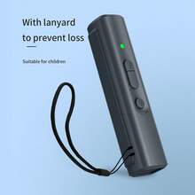 Ultrasonic Dog Repeller USB Rechargeable Dog Drive Device Portable Dog Trainer Anti Barking Device with LED Indicator Lanyard - Negro - Ver 10