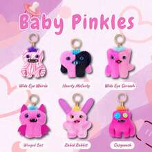 Spin Master Spin Master 1个Baby Pinkles系列盲盒钥匙扣收藏品，可爱玩具，趣味包包挂饰，娃娃，适合节日、生日惊喜礼物，青少年和成人皆宜 - 彩色 - 查看 9