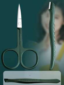 7/10/12/18/30pcs Manicure Set, Includes Nail Clippers, Nail Scissors, Ingrown Toenail Trimmer, Nail File And Nail Clipper, Unisex Grooming Tools (Dark Green) - Dark Green - View 5