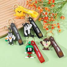 Warner Bros 经典兔八哥卡通钥匙扣，可爱又有趣的钥匙链挂件，汽车钥匙扣，送给好朋友的礼物 - 彩色 - 查看 5
