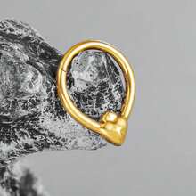 Khuyên mũi hình trái tim bằng titan Giga 1PC ASTM F136, kiểu dáng có khớp nối, dạng bấm, dùng cho vách ngăn mũi, khuyên tai dạng vòng, khuyên sụn tai, vành tai, trang sức xỏ khuyên cho nữ, sản phẩm mới về. - 3054 - Xem 8