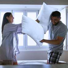 Almohada Fibra Microfina 48x75 cm Blanco, Almohada Estándar Firmeza Media para Dormir, Ideal para Uso Personal o Regalo - Blanco - Ver 7