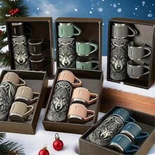 1set Of 16oz New Year's Pattern Insulated Water Bottles, Suitable For Holiday Gifts, Father's Day, Mother's Day, Office, Camping, And Valentine's Day Gifts. - Multicolor - View 4