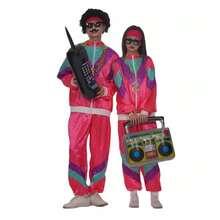 Men Cosplay Clothing - Hot Pink - View 2