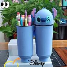 Stitch Backpack Stationery Silicone Pencil Case Small Gift Stationery Box Stitch Pencil Holder - Stitch - View 3