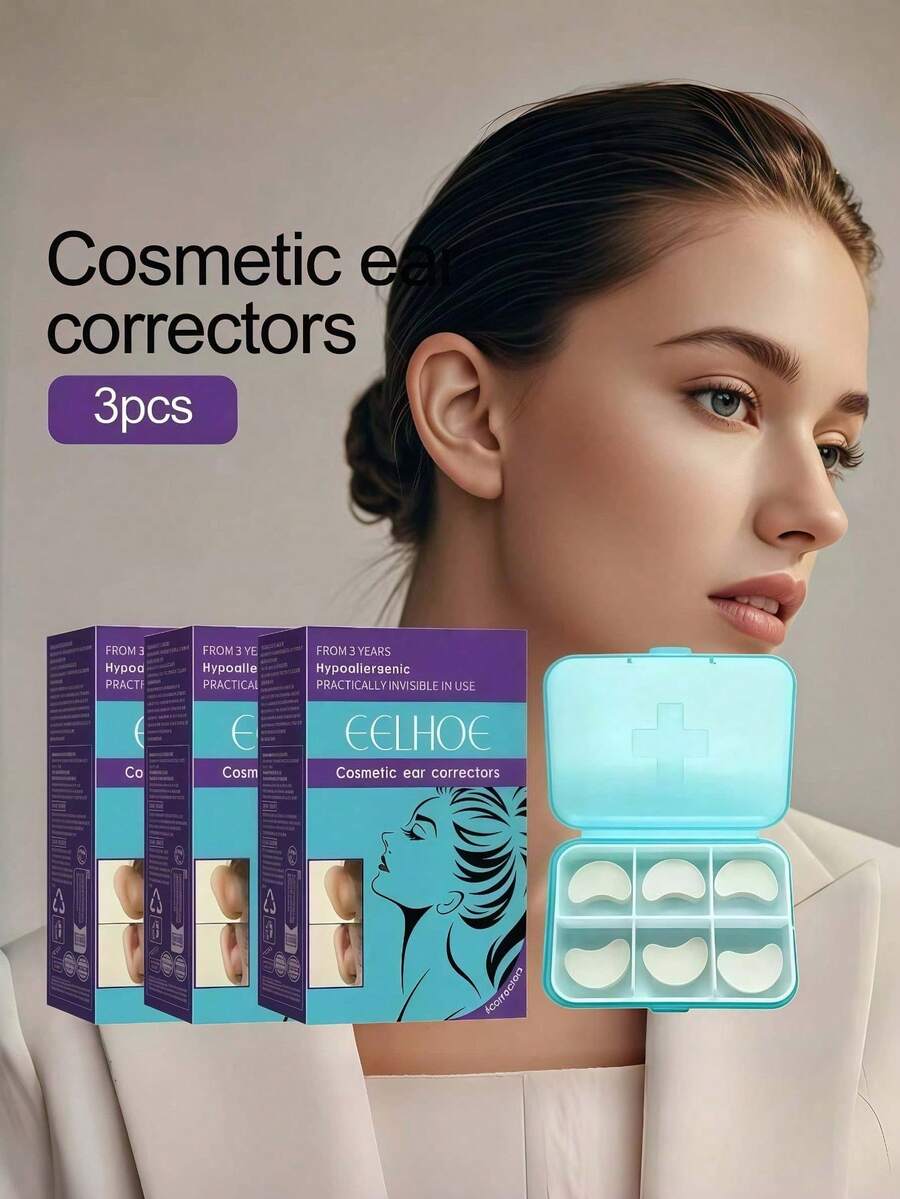 8/6/4/3/2/1box,Upport To Correct Beckoning Ears, Ear Shaping Waterproof Ear Stickers.Before Use, Please Keep Your Ears Clean And Dry, Avoid Hair Residue Behind The Ears, Do Not Touch The Adhesive Area Directly With Your Hands,Cheap,Stocking Stuffers,Makeup,Makeup Tools,Cheap Stuff,Gifts,Gifts For Women,Christmas Gifts - Multicolor - View 1