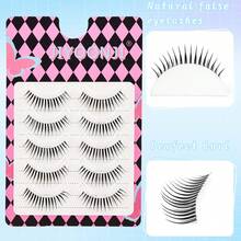 5 Pairs Cartoon Eyelashes, Wet Eyelashes, Eyelash Length 5-12mm, Transparent Stem, Curly, Non-Deformable, Fit Eye Shape, Cute Eyelashes - Spiky Manga Lashes - View 10