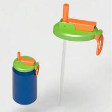 1pc Silicone Soda Can Straw Sleeve - Creative Reusable Non-Slip Cover, Suitable For Sparkling Water, Back To School Essential - Multicolor - View 11