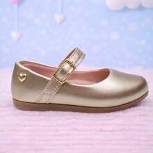 Sapatilha feminina infantil de menina do 20 ao 34 direto da fabrica Batizado - Dourado - Visão 2