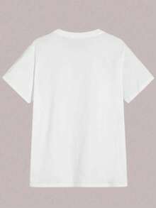 Unisex T-Shirt 100% Cotton FACE Fast Shipping - White - View 2