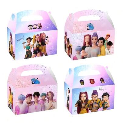 1/12个卡通动漫手办，韩流主题糖果盒装饰，创意收纳礼盒，时尚派对装饰，圣诞节礼物，情人节复活节奖励礼品包装