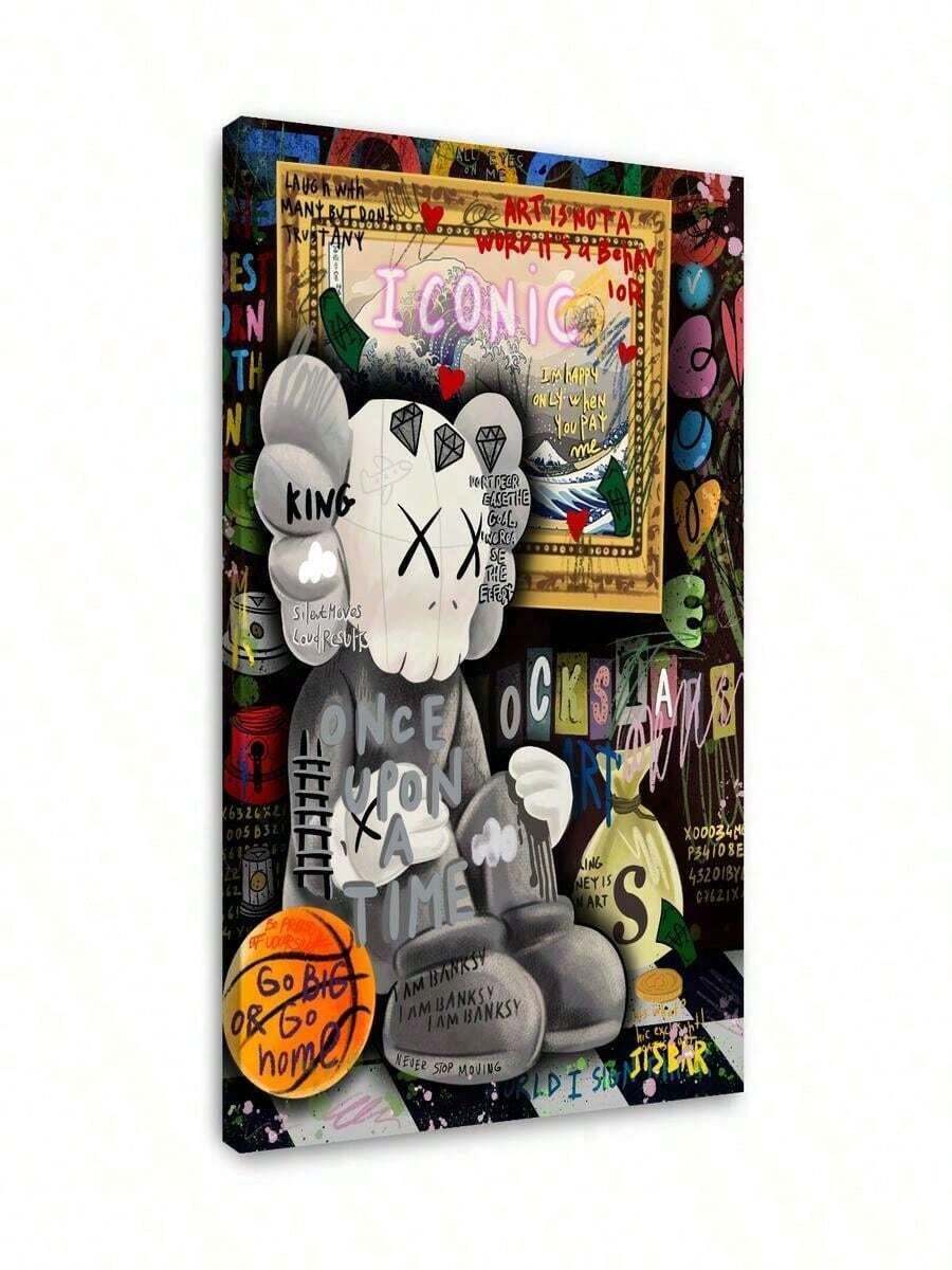 1pc 40*60cm(16*24inch)Fancy Toy Poster Framed Kaw Canvas Fashion  Wall Art Gift Idea  Beast Christmas Decorations - 帆布畫 - 查看 1