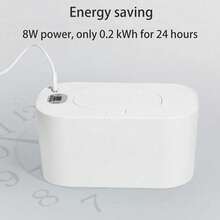 Calentador De Toallitas Húmedas Led Para Bebé Con Termostato - Blanco - Ver 4