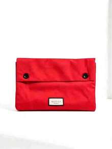 Gucci 女士红色化妆包，大容量便携手提包，方便收纳袋，复古优雅，适合户外携带 - 紅色 - 查看 7