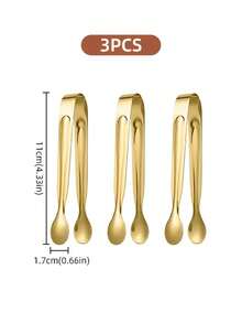 不锈钢迷你糖钳、冰钳 - 高级小型服务钳、开胃菜钳、糖钳、冰钳、多功能迷你服务钳 - 适用于餐厅、自助餐、咖啡馆、烧烤、家庭、办公室、节日和婚礼，节日礼品 - - - 查看 9