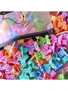 6pcs/10pcs/20pcs Ramadan Decor Women Hair Accessories Clips, Non-Slip Mini Clips Suitable For Voluminous Hairstyles, Seasonal Colors For All Year Round (Only Clips Included, Color Sent Randomly) - Multicolor - View 13