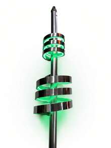 Antena Doble Bobina Con Luz Gel Diferentes Colores 58cm - A - View 4