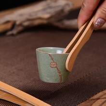 1个耐热竹制隔热垫 - 也适用于牛排、水果、面包、烤肉、烧烤、沙拉、甜点、糖、冰淇淋、意大利面和意面 - 家居用品 - 原木色 - 查看 9