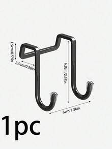 2 móc treo cửa hình chữ S bằng thép không gỉ, không cần khoan, kiểu dáng hiện đại, thích hợp cho nhà bếp, phòng tắm, tủ quần áo, dùng để treo quần áo, khăn tắm, lý tưởng cho ký túc xá sinh viên. Móc đôi hình chữ S có thể treo quần áo phía sau cửa. - Nhiều màu - Xem 15