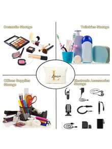 Customized Makeup Bag Personalized Small Pouch Customized Cosmetic Bag Customized Letter Name Logo Storage Bag Lightweight Zipper Makeup Travel Bag - Multicolor - View 6