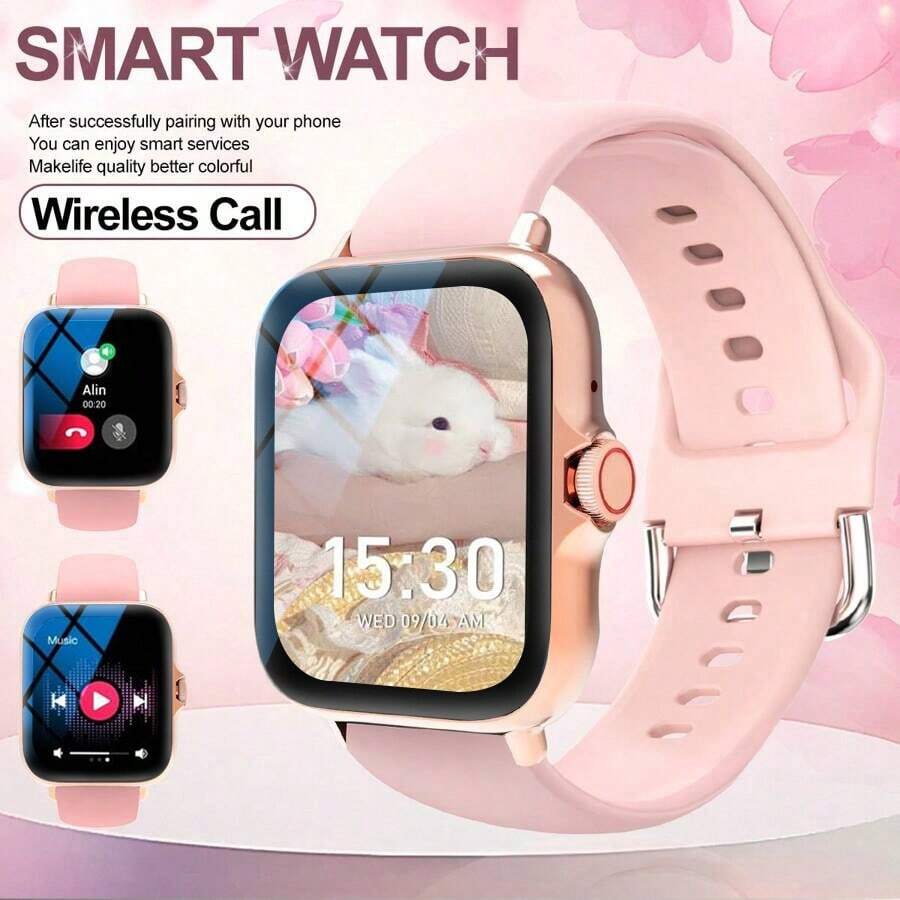 Smartwatch, Wireless Call/Dial, Multiple App Reminders, Unisex, Sports Watch, Customizable Wallpaper, Holiday & Birthday Gift