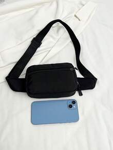 一款多功能实用胸包，配件可拆卸，方便DIY，适合上学、通勤、朋友聚会、周末购物、探亲访友、新年签到等场合，尤其适合年轻女性/学生，经久耐用且防污，日常和圣诞节两用。 - 長方形 - 查看 11