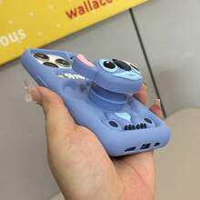 Disney Official Lilo & Stitch 3D Embossed Phone Case -Cute 3D Relief Stitch Figure, Anti-Scratch & Shockproof, Perfect For Cartoon Fans.Soft Silicone, Precise Cutouts, And Adorable Relief Design For Ultimate Protection & Style. Compatible With IPhone 17, 16, 15, 14, 13, 12, And 11 Pro Models. Made From Durable TPU Material With Shock-Absorbing Protection, It's The Perfect Gift For Family, Friends On Birthdays, Holidays, And Special Occasions. - 藍色 - 查看 6