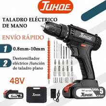 Taladro de Mano de Alta Potencia de 48 Voltios Taladro Eléctrico Industrial Juego de Herramientas Destornillador Eléctrico Multifuncional. - Tipo de Enchufe A USA (110-127V) - Ver 1