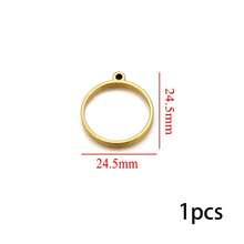 1/5件 304不锈钢PVD镀金心形方形UV树脂硅胶模具耳环底座吊坠连接器珠宝制作 - 彩色 - 查看 56
