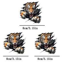 1pc/2pcs/3pcs Tiger Heat Transfer Patches, Iron-On And Washable, Suitable For T-Shirts, Jeans, Sweaters, Handbags, Pillows, Cushions - L+S - View 4